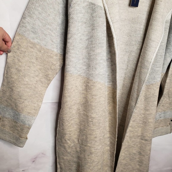 ADRIENNE VITTADINI color black knit open cardigan sweater XL - Picture 6 of 11